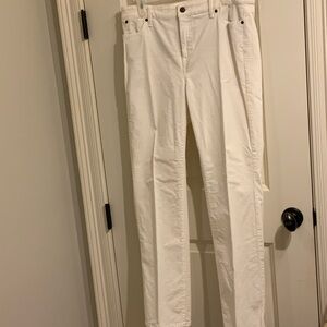 Talbots Women's Cream High-rise barely boot Corduroys